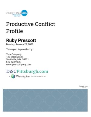 Everything DiSC® Productive Conflict